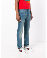 Gucci Stonewashed Web Jeans