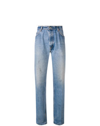 RE/DONE Straight Leg Pleated Jeans