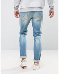 Asos Stretch Slim Jeans In 125oz Light Blue