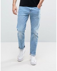 Asos Stretch Slim Jeans In 125oz Light Blue