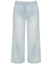 Current/Elliott The Cropped Neat High Rise Wide Leg Jeans