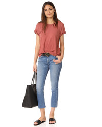 Current/Elliott The Cropped Straight Jeans