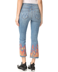 Mother The Insider Crop Fray Jeans