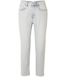 Current/Elliott The Vintage Cropped High Rise Straight Leg Jeans