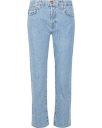 Current/Elliott The Vintage Straight High Rise Jeans Mid Denim