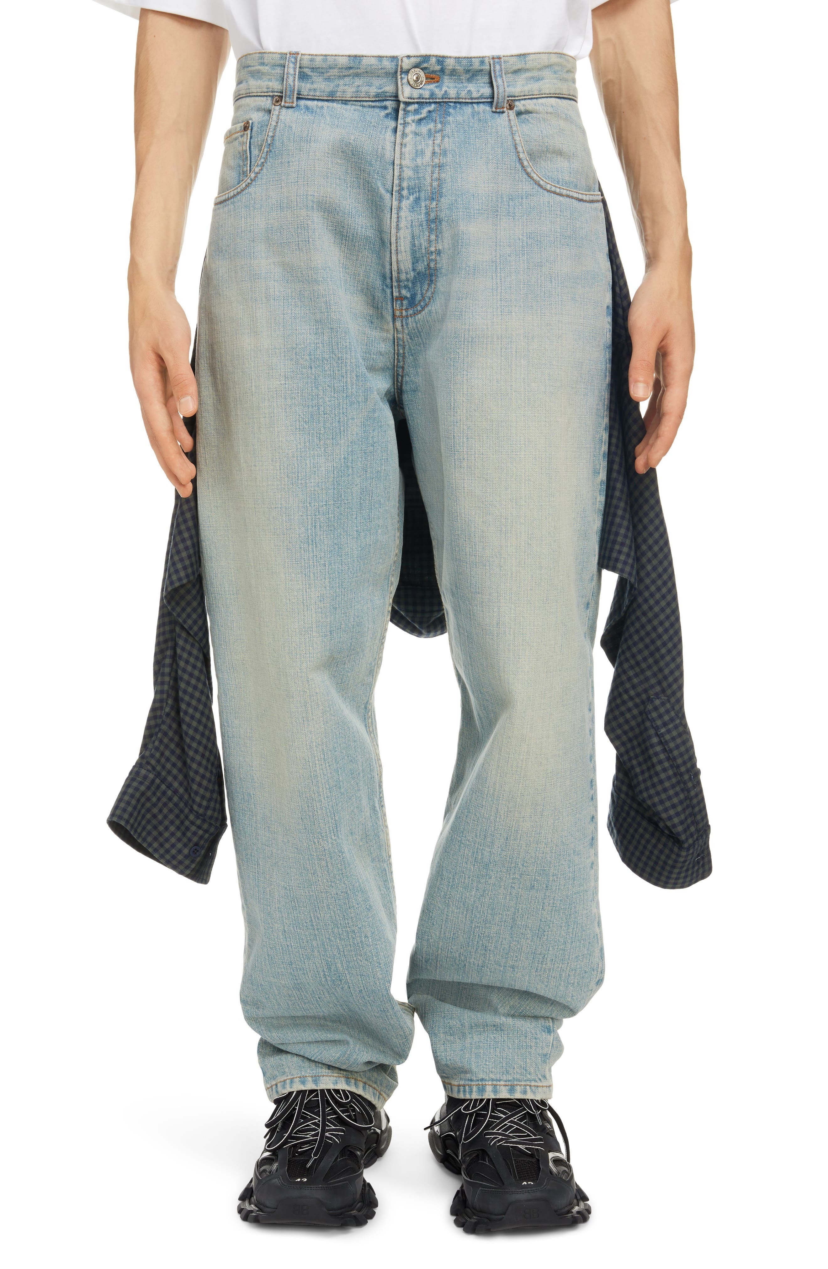 Balenciaga Tied Up Denim Pants, $1,850 | Nordstrom | Lookastic