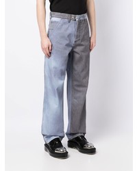 Objects IV Life Two Tone Straight Denim Trousers