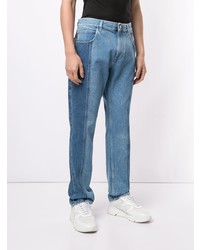 Versace Two Tone Straight Leg Jeans