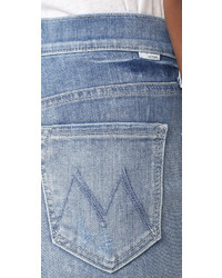 Mother Undone Hem Maverick Jeans