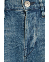 3x1 W4 Shelter Slim High Rise Slim Straight Jeans Blue