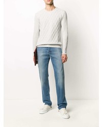 Kiton Washed Bootcut Jeans