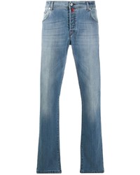 Kiton Washed Bootcut Jeans