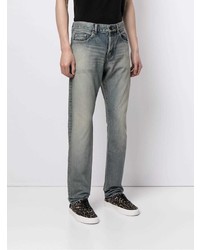 Saint Laurent Washed Effect Slim Fit 6830 Jeans