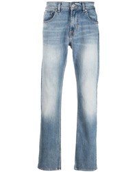 7 For All Mankind Washed Straight Leg Jeans