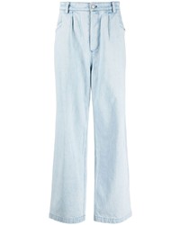 Off Duty Washed Wide Leg Jeans