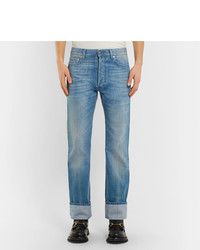 Gucci Webbing Trimmed Denim Jeans