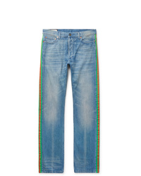 Gucci Webbing Trimmed Denim Jeans