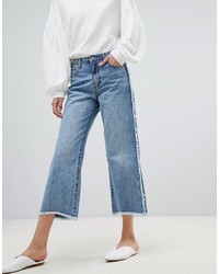 Current Air Wide Leg Jean With Raw Finish