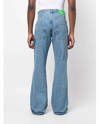 Off-White Wide Leg Panelled Jeans