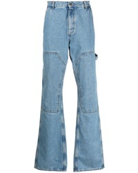 Off-White Wide Leg Panelled Jeans