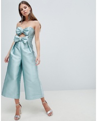 ASOS DESIGN Bow Jumpsuit In Structured Fabric