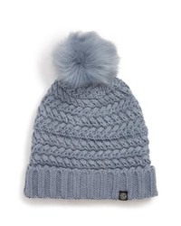 Treasure & Bond Cable Knit Beanie With Faux