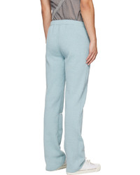 khanh brice nguyen Blue Ripped Trousers