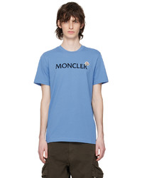 Moncler Blue Flocked T Shirt
