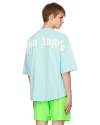 Palm Angels Blue Oversized T Shirt