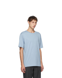 Dries Van Noten Blue Round Collar T Shirt