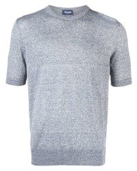 Drumohr Cotton Linen Knit T Shirt