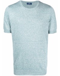 Barba Fine Knit Mlange Effect T Shirt