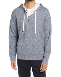 Vince Textured Knit Henley Hoodie