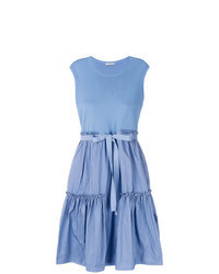 Light Blue Knit Midi Dress