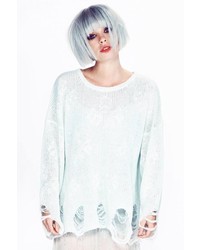 Wildfox Couture Star Clouds Lennon Sweater In Ice Cold