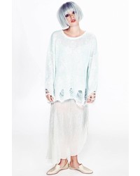 Wildfox Couture Star Clouds Lennon Sweater In Ice Cold