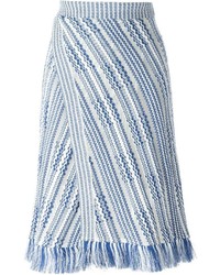 Light Blue Knit Skirt