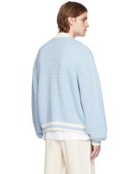 King & Tuckfield Blue Bomber Cardigan