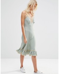 Asos Collection Premium Cami Dress With Lace Inserts