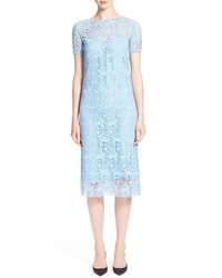 Nina Ricci Short Sleeve Guipure Lace Dress