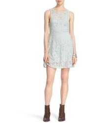 Free People Miles Of Lace Fit Flare Dress