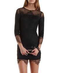 Charlotte Russe Bodycon Scalloped Lace Dress