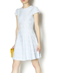 Eros Apparel Blue And White Lace Dress