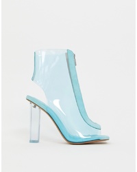 ASOS DESIGN Energise Clear Heeled Boots