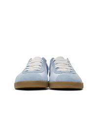 Lanvin Blue Dual Material Jl Sneakers