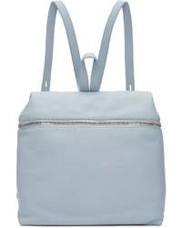 Kara Blue Leather Backpack