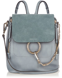 Chloé Chlo Faye Medium Suede And Leather Backpack