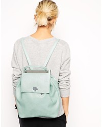 Asos Collection Smart Backpack With Metal Frame Detail
