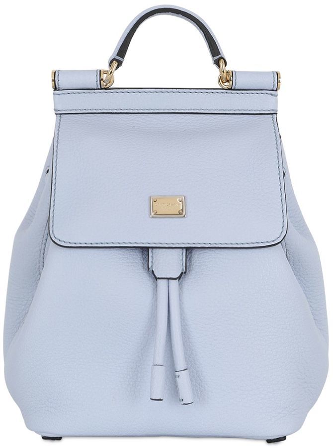 DOLCE & GABBANA SMALL TWO-COLOR SHINY LEATHER SICILY BAG – Baltini