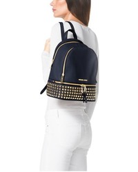 Michael Kors Michl Kors Rhea Medium Studded Leather Backpack
